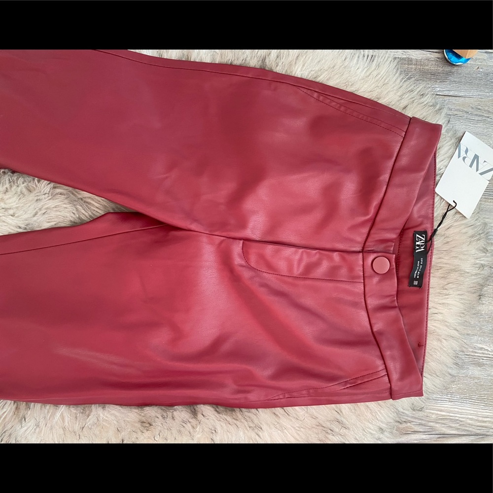 NWT Zara faux Leather pants.